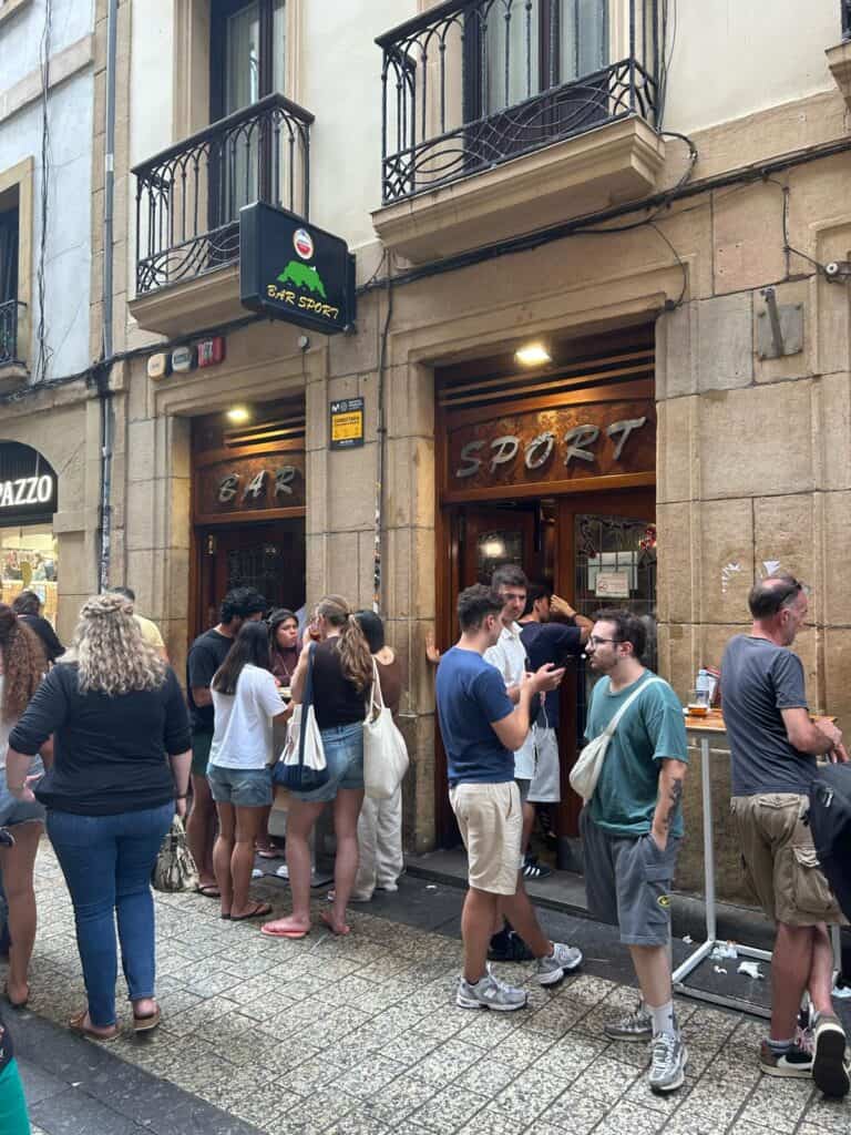  Bar Sport pintxos bar in San Sebastián Old Town