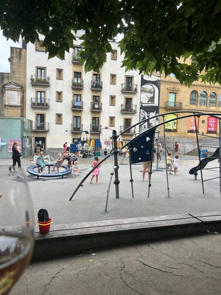 playground in the old town, San Sebastián